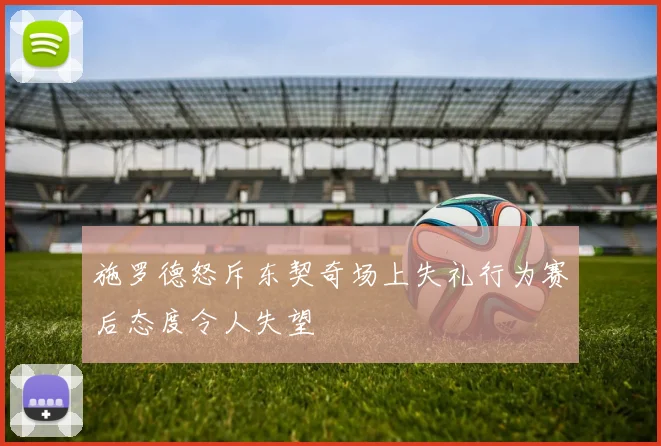 施罗德怒斥东契奇场上失礼行为赛后态度令人失望